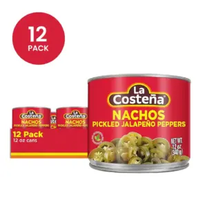 Peberfrugt - La Costeña Nacho skåret Jalapeños 12 pakke - 12 oz dåser