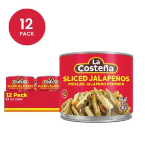 Peberfrugter - La Costeña Skiver af Syltede Jalapeños 12-pak - 355 ml dåser